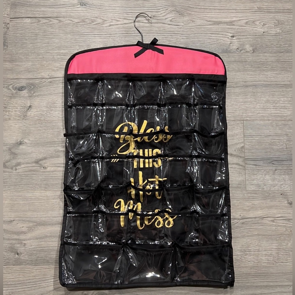 Cute “Bless this Hot Mess” Double Sided Door hanging Storage